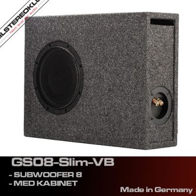 Gladen Audio GS08-Slim-VB subwoofer slim 8 inch bass reflex