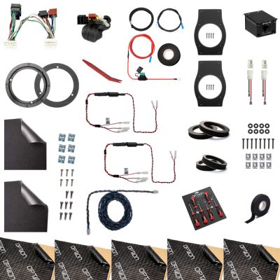 Soundsystem für Suzuki Jimny GJ/HJ - DSP-Verstärker, Front/Heck Lautsprecher, Subwoofer + Dämmung | OPTION