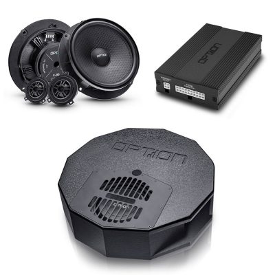 Soundsystem für Skoda Octavia III | DSP-Verstärker+Subwoofer+Lautsprecher | Plug & Play | V3 | OPTION
