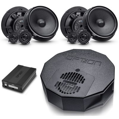 Soundsystem für Skoda Superb III | DSP-Verstärker, Subwoofer, Front -und Hecklautsprecher | V4 | OPTION