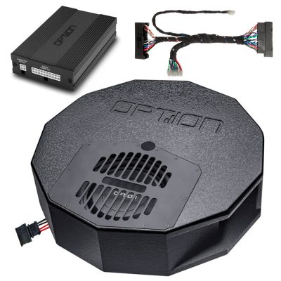 Soundsystem für Seat Leon 5F (mit Beats, mit LWL) DSP-Verstärker mit Reserverad-Subwoofer | V2 | OPTION