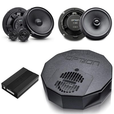 Soundsystem für Skoda Fabia (4. Gen.) | DSP Endstufe + Subwoofer + Lautsprecher Front + Lautsprecher Heck | V3 | OPTION