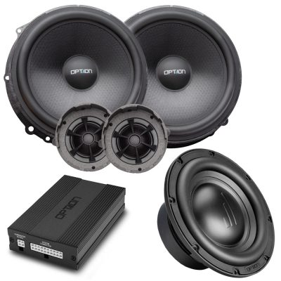 Soundsystem für Seat Leon 5F (mit Beats, mit LWL) DSP-Verstärker, Lautsprecher, Subwoofer | V3 | OPTION