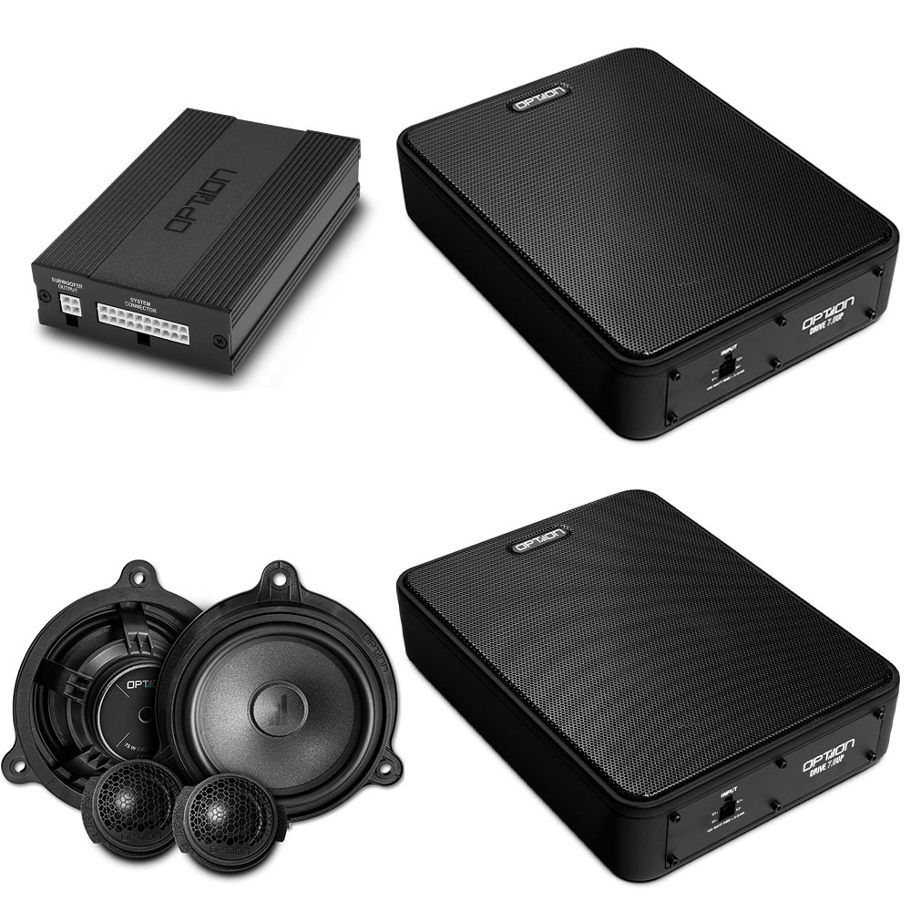 Soundsystem für Mercedes Citan / T-Klasse | DSP Endstufe + Subwoofer + Lautsprecher | V3 | Plug & Play | OPTION Soundsystem für Mercedes Citan / T-Klasse | DSP Endstufe + Subwoofer + Lautsprecher | V3 | Plug & Play | OPTION