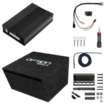 Sound system for VW T6.1 | V1 | DSP amplifier + ROCK-3 subwoofer | Plug & Play | OPTION
