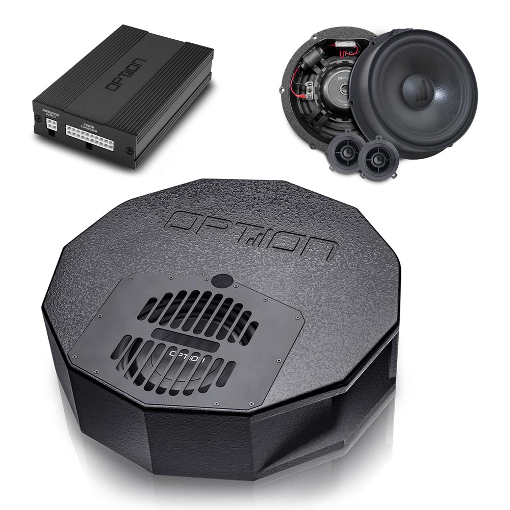 Soundsystem für Skoda Superb IV | DSP Endstufe + Subwoofer + Lautsprecher | V3 | OPTION Soundsystem für Skoda Superb IV | DSP Endstufe + Subwoofer + Lautsprecher | V3 | OPTION