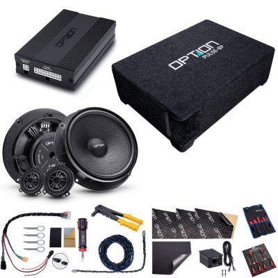 Soundsystem für VW Polo VI (AW) | V2 | DSP-Verstärker + Subwoofer + Lautsprecher | OPTION