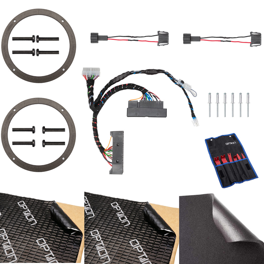 Soundsystem für Seat Leon 5F (mit Beats, mit LWL) DSP-Verstärker, Lautsprecher, Reserverad-Subwoofer | V4 | OPTION Soundsystem für Seat Leon 5F (mit Beats, mit LWL) DSP-Verstärker, Lautsprecher, Reserverad-Subwoofer | V4 | OPTION