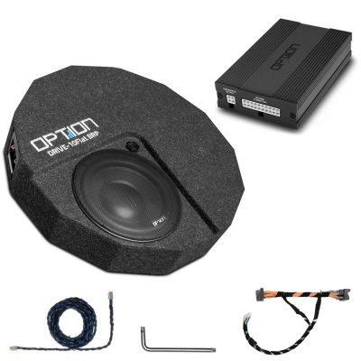 DSP Soundsystem für Skoda Karoq 1. Generation | V1 Drive (DSP Endstufe + Subwoofer in Reserverad Mulde | Plug & Play | OPTION