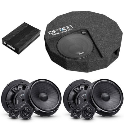 Soundsystem für VW Golf 7 | DSP Endstufe + Subwoofer + Lautsprecher Front + Heck | V5 | OPTION