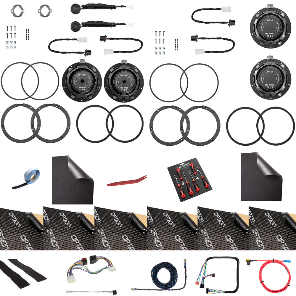 Soundsystem für Suzuki Swift 6. Generation | DSP Endstufe + Subwoofer + Lautsprecher Front und Heck | V1 | OPTION Soundsystem für Suzuki Swift 6. Generation | DSP Endstufe + Subwoofer + Lautsprecher Front und Heck | V1 | OPTION