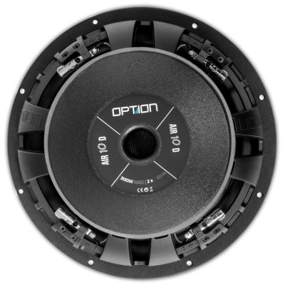 OPTION AIR-10 D2 25 cm subwoofer med 2 × 2 ohm