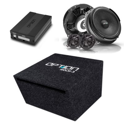 Soundsystem für VW T5 | DSP-Verstärker + Subwoofer + Lautsprecher | V2 | Plug & Play | OPTION