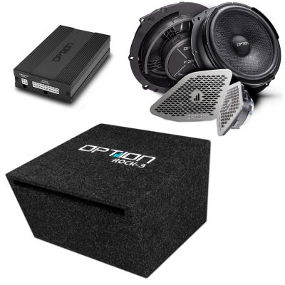 Soundsystem für VW T6 | V2 PRO | DSP-Endstufe + Subwoofer + Lautsprecher | HD-Sound mit Design-Abdeckgitter | OPTION