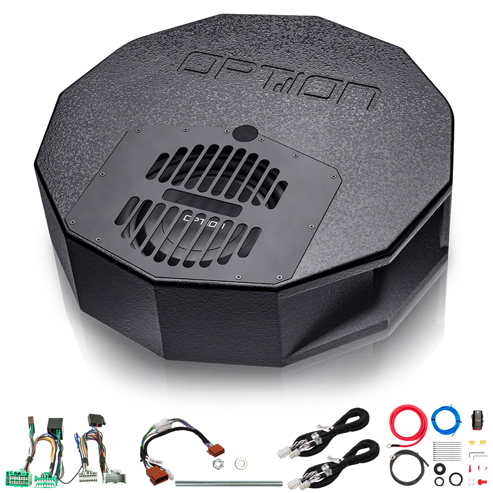 Subwoofer for Opel Astra K | Passivt reservehjuls-subwooferkit Plug & Play | OPTION Subwoofer for Opel Astra K | Passivt reservehjuls-subwooferkit Plug & Play | OPTION