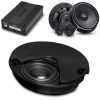 DSP Soundsystem für Skoda Karoq 1. Generation | V2 Rock (DSP Endstufe + Frontlautsprecher-Set + Subwoofer in Reserverad) | Plug & Play | OPTION
