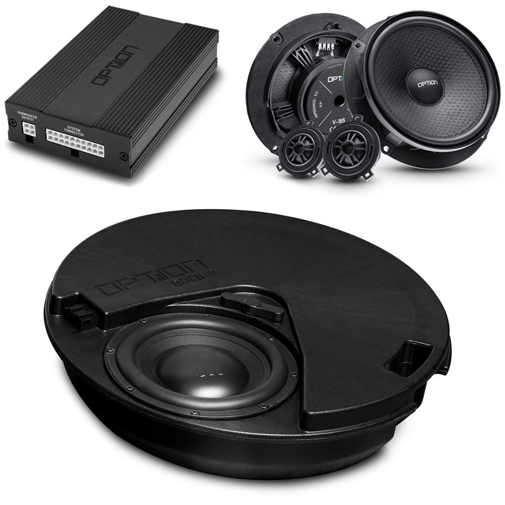 DSP Soundsystem für Skoda Karoq 1. Generation | V2 Rock (DSP Endstufe + Frontlautsprecher-Set + Subwoofer in Reserverad) | Plug & Play | OPTION DSP Soundsystem für Skoda Karoq 1. Generation | V2 Rock (DSP Endstufe + Frontlautsprecher-Set + Subwoofer in Reserverad) | Plug & Play | OPTION