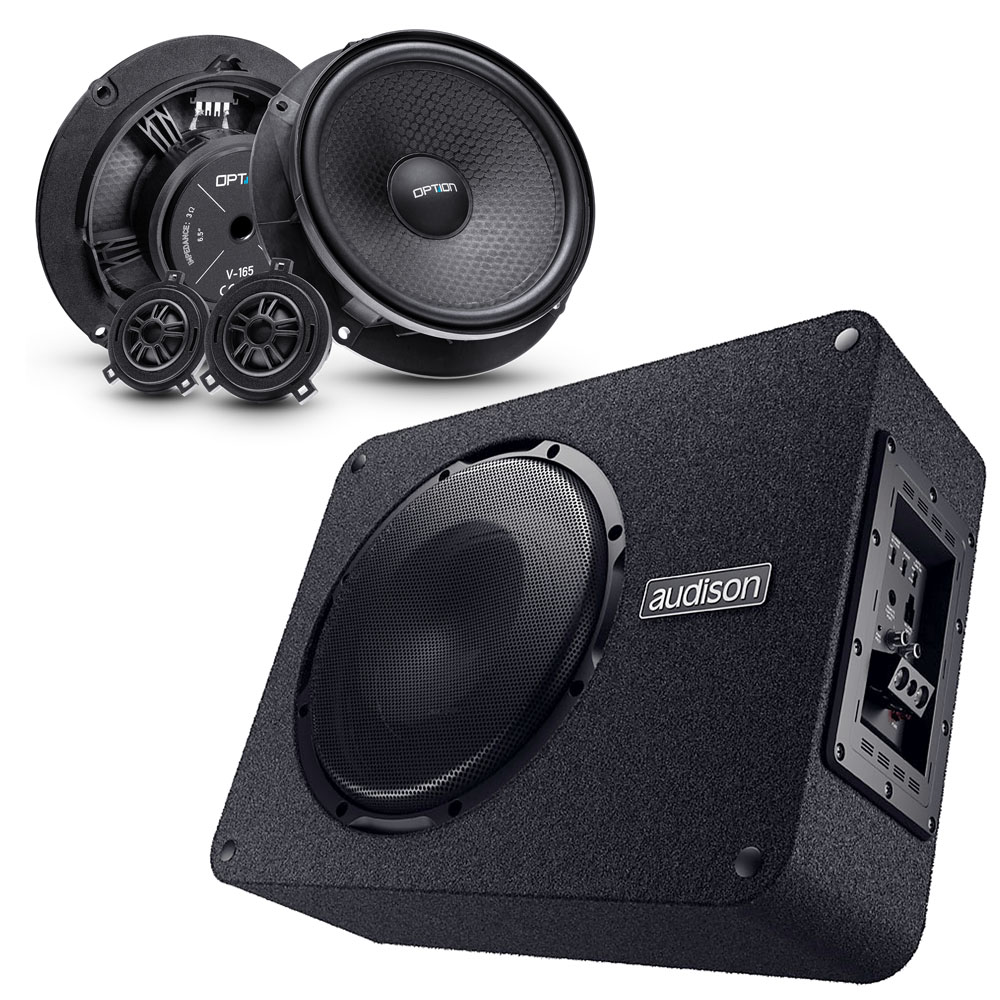 Soundsystem für VW T-Roc | V2 | Subwoofer + Lautsprecher | Plug & Play | OPTION Soundsystem für VW T-Roc | V2 | Subwoofer + Lautsprecher | Plug & Play | OPTION