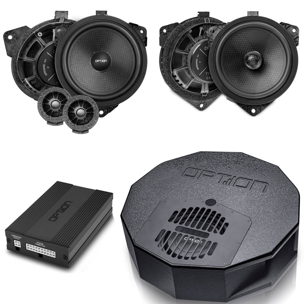 Soundsystem für Toyota Corolla 12. Gen. E21 | DSP Endstufe + Reserverad-Subwoofer + Lautsprecher Front & Heck | V2 | OPTION Soundsystem für Toyota Corolla 12. Gen. E21 | DSP Endstufe + Reserverad-Subwoofer + Lautsprecher Front & Heck | V2 | OPTION