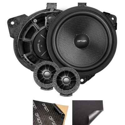 Lautsprecher Set Front für Toyota Yaris (XP21) | inkl. Dämmung | Plug & Play | OPTION