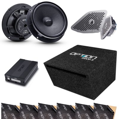 Soundsystem für VW T6.1 | V2 PRO | DSP-Endstufe + Subwoofer + Lautsprecher | HD-Sound mit Design-Abdeckgitter | OPTION