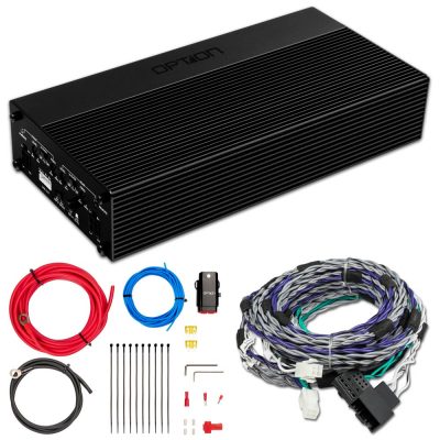 OPTION AIR-D4 4-Kanal Plug&Play Verstärker für BMW Fahrzeuge mit Standard Soundsystem | OPTION