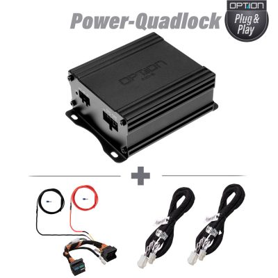 OPTION AIR-2 Power-Quadlock Kit | 2-kanals mini-forstærker
