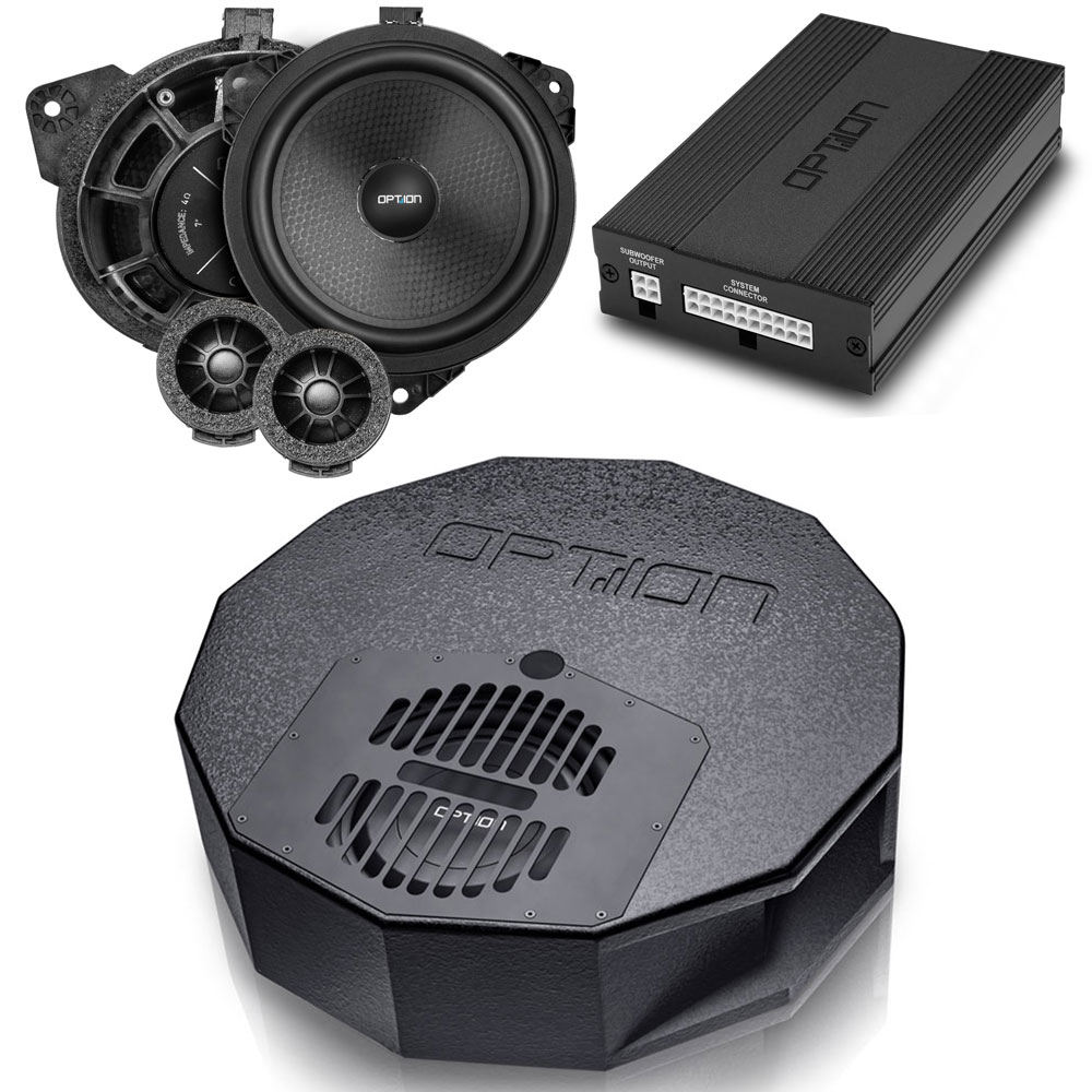 Soundsystem für Toyota Corolla 12.Gen. E21 | DSP Endstufe + Reserverad-Subwoofer + Lautsprecher Front | V1 | OPTION Soundsystem für Toyota Corolla 12.Gen. E21 | DSP Endstufe + Reserverad-Subwoofer + Lautsprecher Front | V1 | OPTION