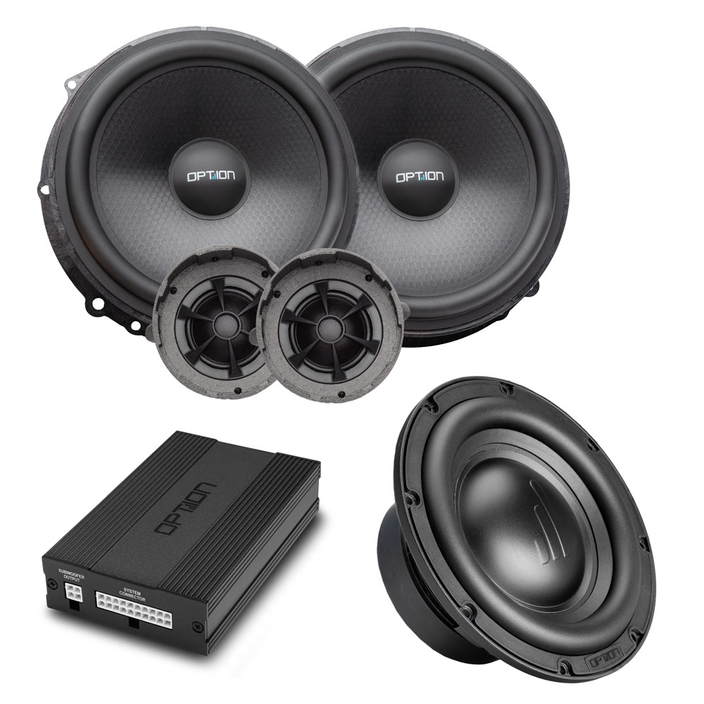 Soundsystem für Seat Leon 5F (mit Beats, ohne LWL) DSP-Verstärker, Lautsprecher, Subwoofer-Austauschkit | OPTION Soundsystem für Seat Leon 5F (mit Beats, ohne LWL) DSP-Verstärker, Lautsprecher, Subwoofer-Austauschkit | OPTION