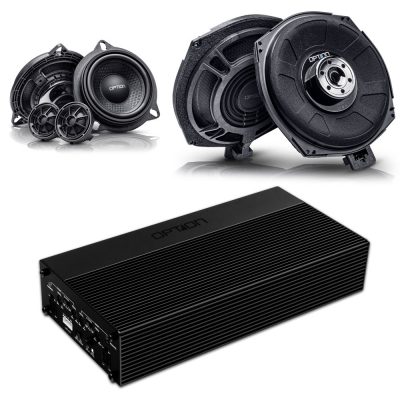 Soundanlage für BMW mit Standard | Lautsprecher, Verstärker, Subwoofer | Plug & Play | OPTION