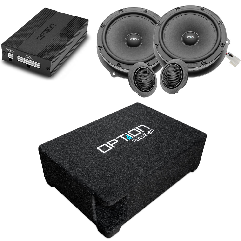 Soundsystem für Dacia Duster 3 | DSP Endstufe + Subwoofer + Lautsprecherkit Front | V2 | OPTION Soundsystem für Dacia Duster 3 | DSP Endstufe + Subwoofer + Lautsprecherkit Front | V2 | OPTION