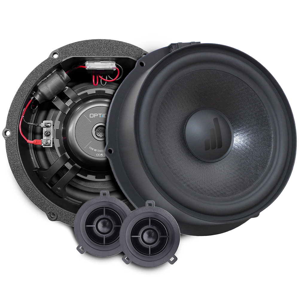 OPTION V-180 – 18 cm plug-and-play-komponentsystem til VW, Seat, Skoda og Cupra