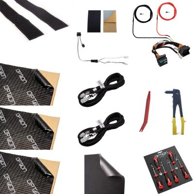 Lautsprecher- und Subwoofer-Set mit 2-Kanal-Endstufe für VW Caddy V | V3 | Plug & Play | OPTION