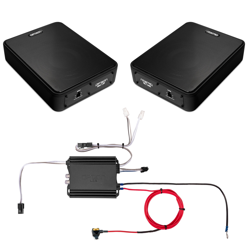 Subwoofer-Set mit Endstufe für Nissan Qashqai J11 | Plug & Play | OPTION Subwoofer-Set mit Endstufe für Nissan Qashqai J11 | Plug & Play | OPTION