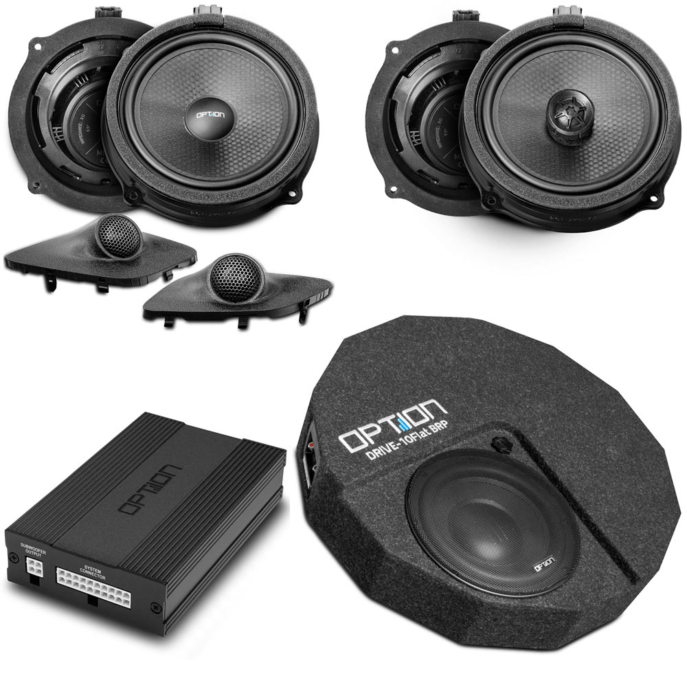 Soundsystem für Hyundai i30 PD (2017–2020) | DSP Endstufe + Subwoofer + Lautsprecher Front & Heck | V4 | OPTION Soundsystem für Hyundai i30 PD (2017–2020) | DSP Endstufe + Subwoofer + Lautsprecher Front & Heck | V4 | OPTION