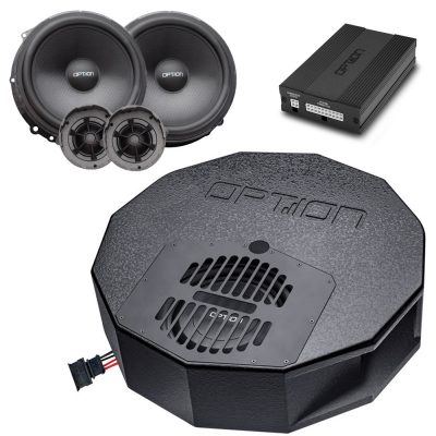Soundsystem für Seat Leon 5F (mit Beats, ohne LWL) DSP-Verstärker, Lautsprecher, Subwoofer | V4 | OPTION