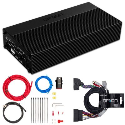OPTION AIR-D4 4-Kanal Plug&Play Verstärker für BMW Fahrzeuge mit Hifi Soundsystem