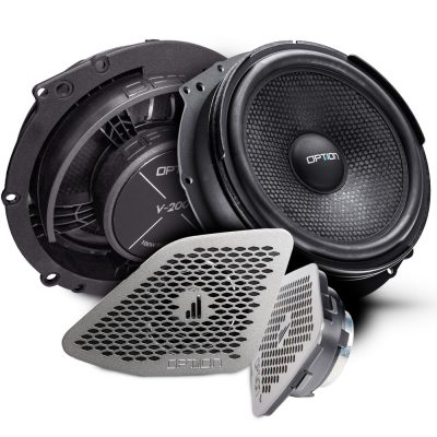 Lautsprecher für VW T6 | Front | PRO-Edition mit Design-Abdeckgitter | OPTION PRO
