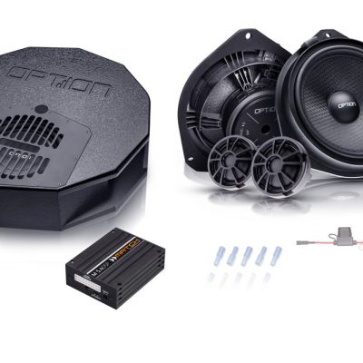 OPTION lydopgradering til Opel Corsa E fra 2014 – V3 med DSP og subwoofer samt højttalere