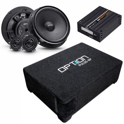 OPTION lydpakke V4 til VW T-Roc – fronthøjttalere, DSP og subwoofer