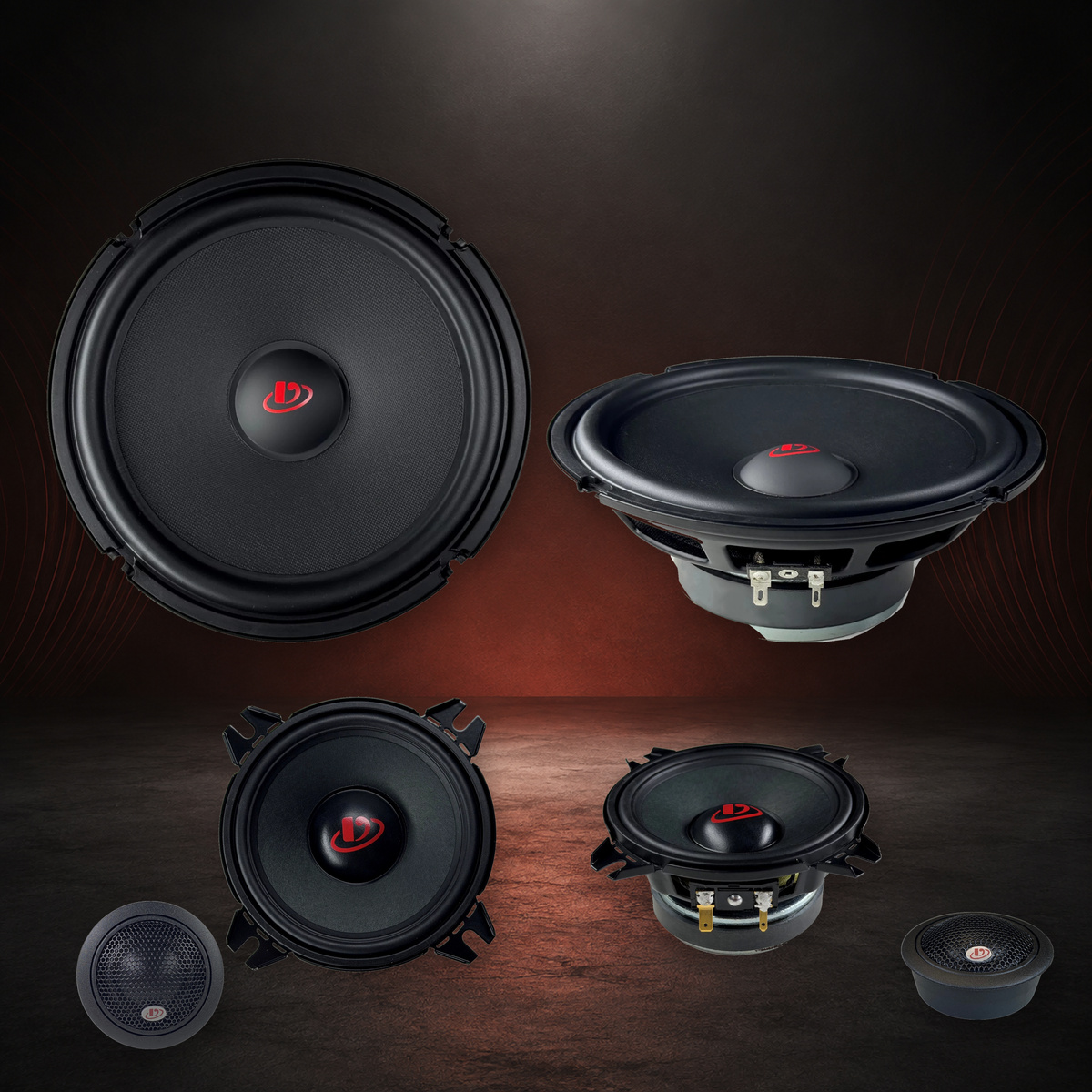 DEGO Power 3000 MW200 + MR100 + T25 – aktivt 3-vejs stereosæt