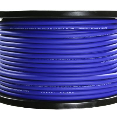 HOLLYWOOD PRO PCBL 8 - 75m rulle PRO strømkabel - 9,6mm² blå