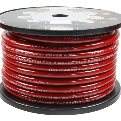 HOLLYWOOD CCA PCR 4 - 30m rulle CCA strømkabel - 21,4mm² rød