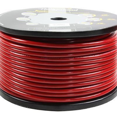 HOLLYWOOD CCA PCR 8 - 75m rulle CCA strømkabel - 9,6mm² rød