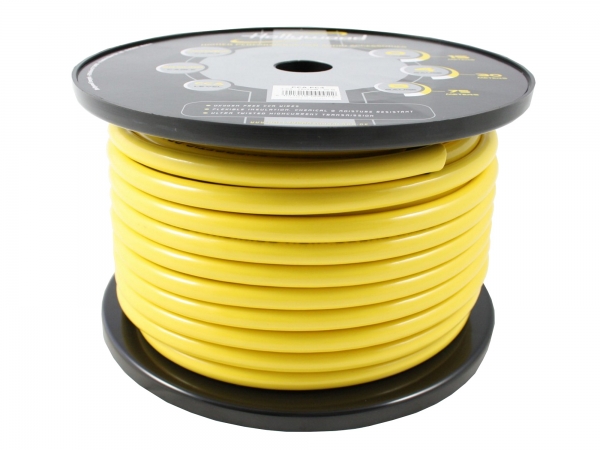 HOLLYWOOD CCA PCY 4 - 1m CCA strømkabel - 21,4mm² gul