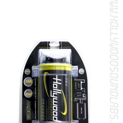 HOLLYWOOD HCM 1 - 1F HDFT kondensator til bilstereo - 600 watt