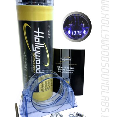 HOLLYWOOD HCM 4 - 4F HDFT kondensator til bilstereo - 1800 watt