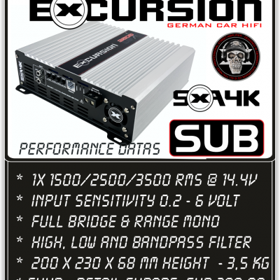 EXCURSION SXA 4K PRO – monoforstærker