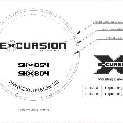 EXCURSION SHX 8C – komponentsæt
