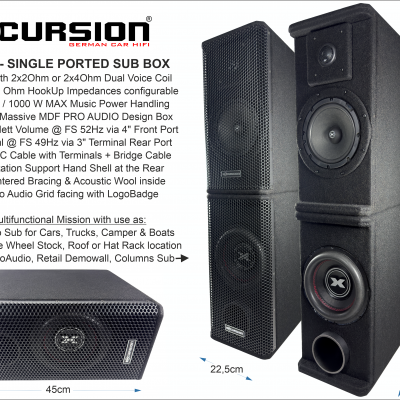 EXCURSION PX SP82 – passiv subwooferkasse